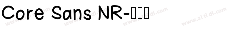 Core Sans NR字体转换
